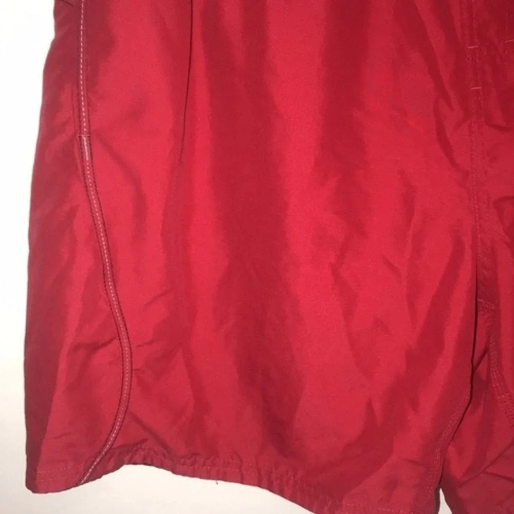 Vintage Nike Men's Quick Dry Elastic Waist Red Swim‎ Trunks Size XL